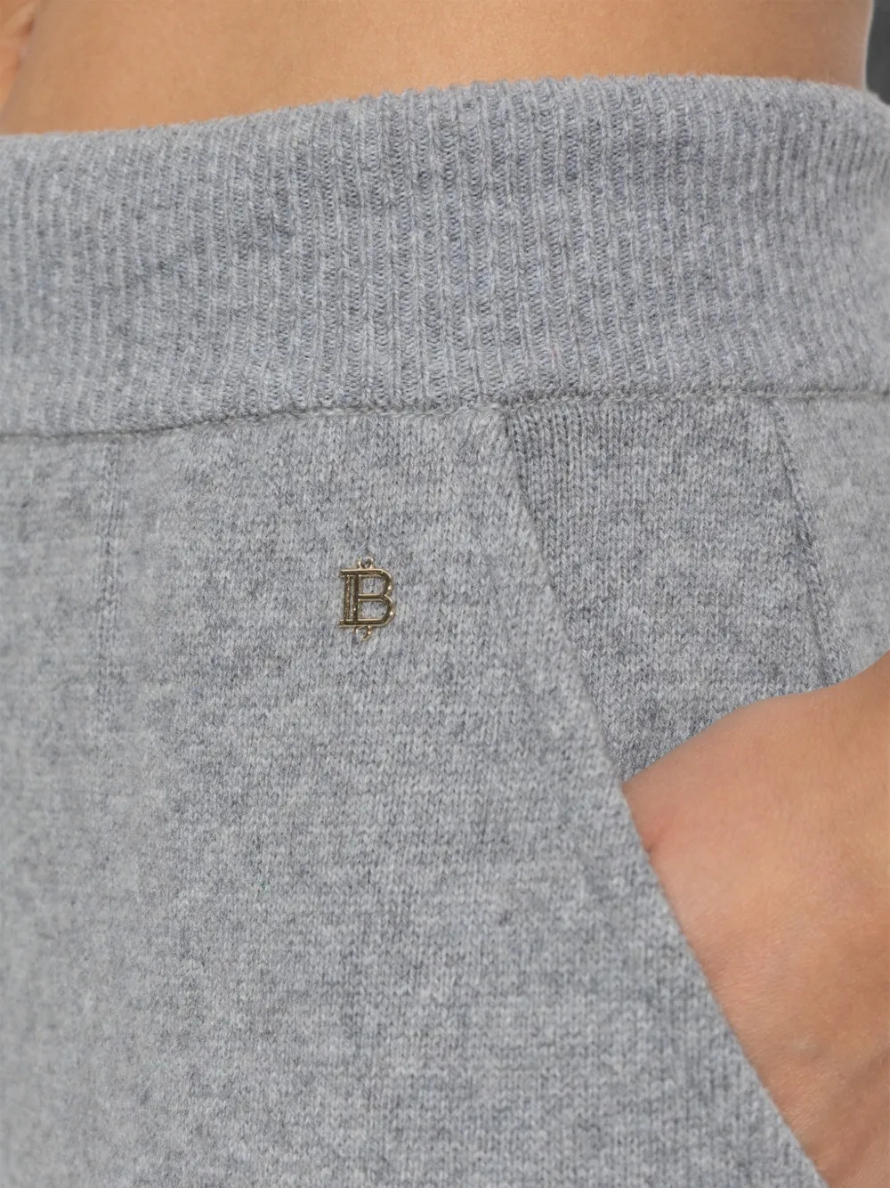 Balmain Trainingsbroek met logo-plakkaat Grijs