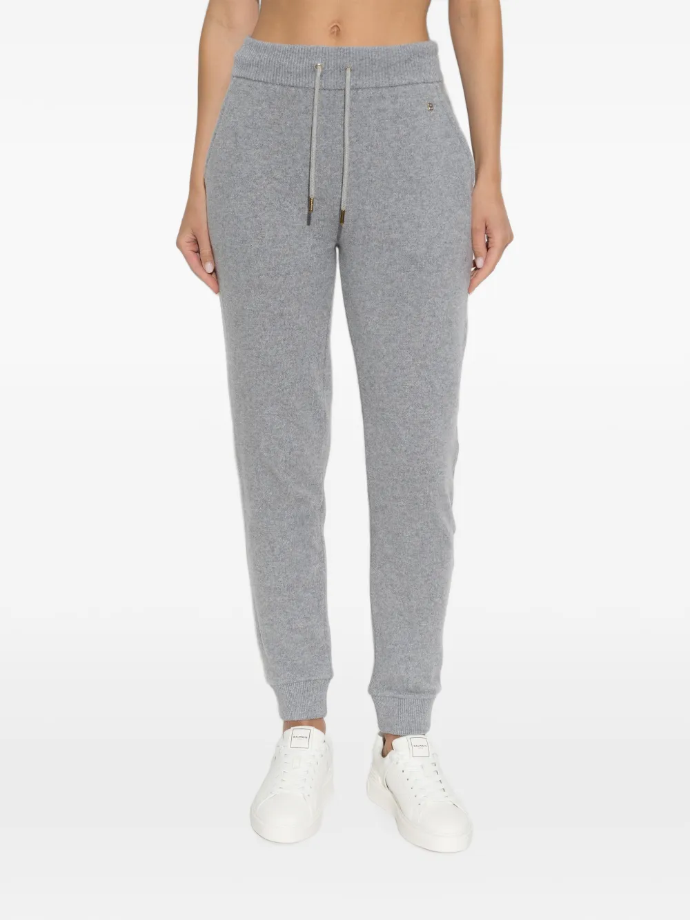 Balmain Trainingsbroek met logo-plakkaat Grijs