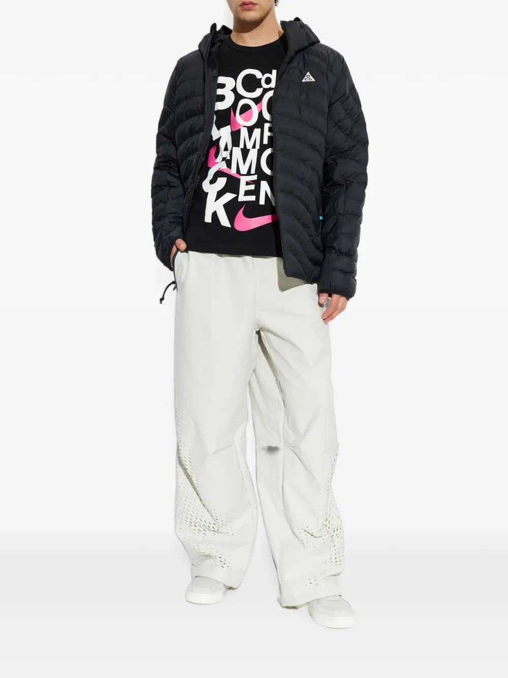 Nike Gevoerd jack met capuchon Zwart