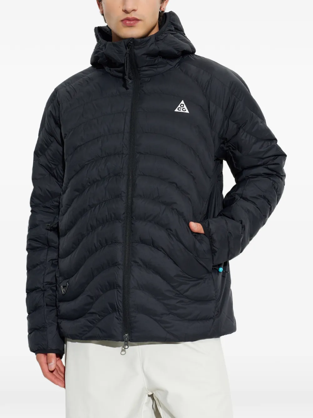 Nike Gevoerd jack met capuchon Zwart