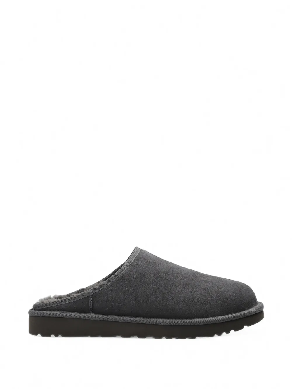 UGG Classic Slip-On slippers - men - Calf Suede/Recycled Wool/TENCEL™ Lyocell (LENZING)/Sheep Skin/Shearling/Recycled Polyester/Polyethylene viny...