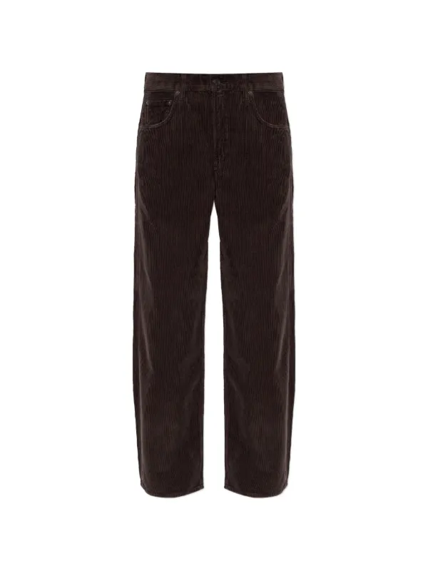 Agolde Low Curve Corduroy Trousers in Brown