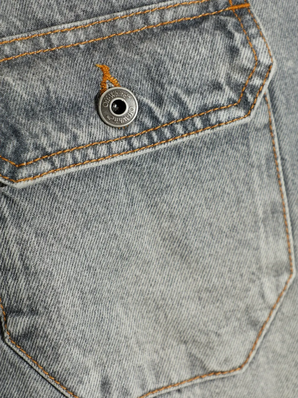 Off-White Bookish denim shirtjack Grijs
