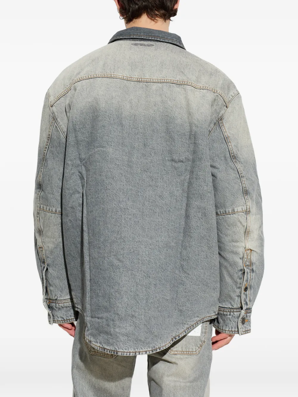 Off-White Bookish denim shirtjack Grijs