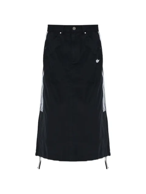adidas logo-embroidered drawstring skirt