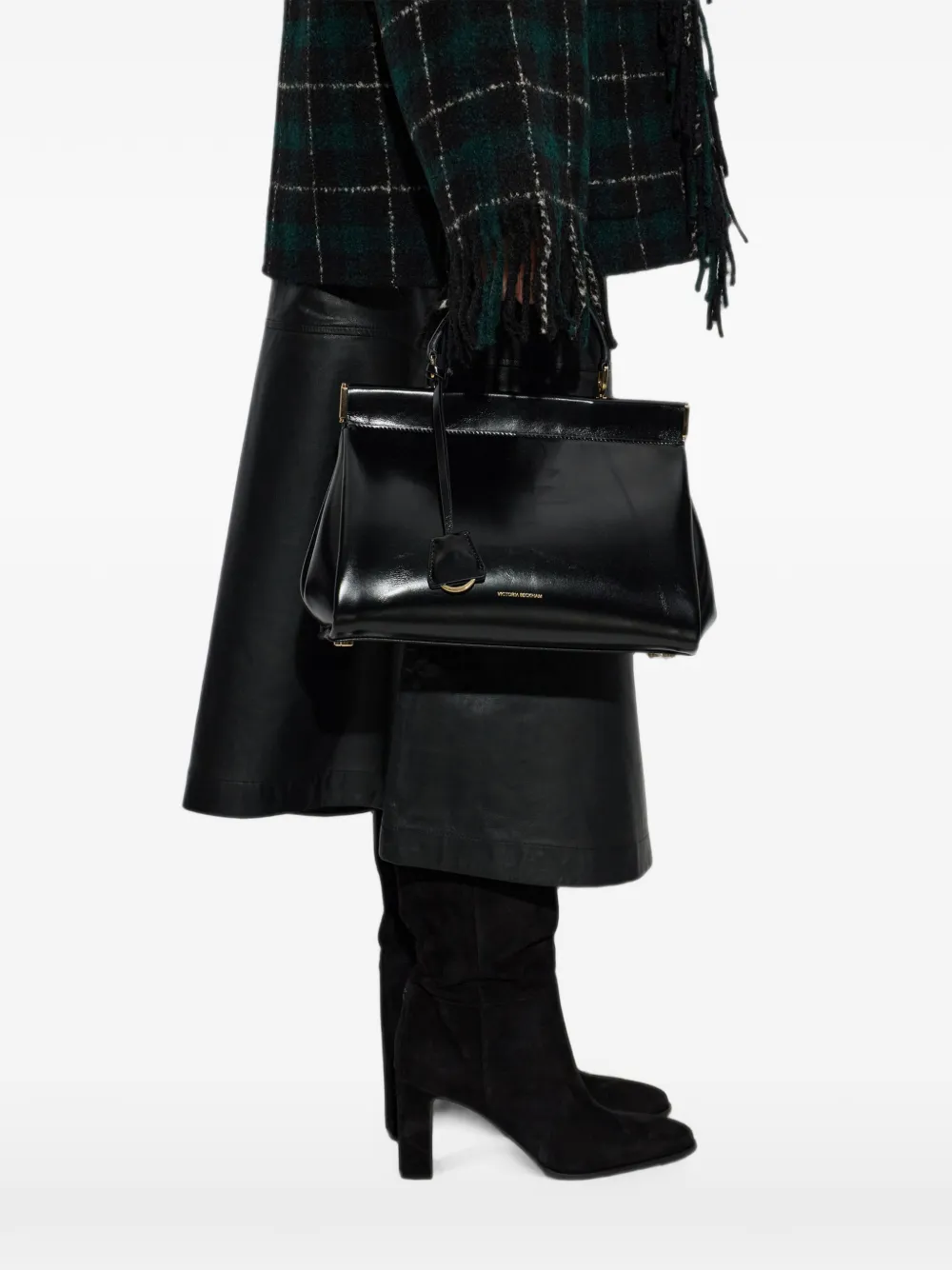 Victoria Beckham Sloane leren shopper Zwart