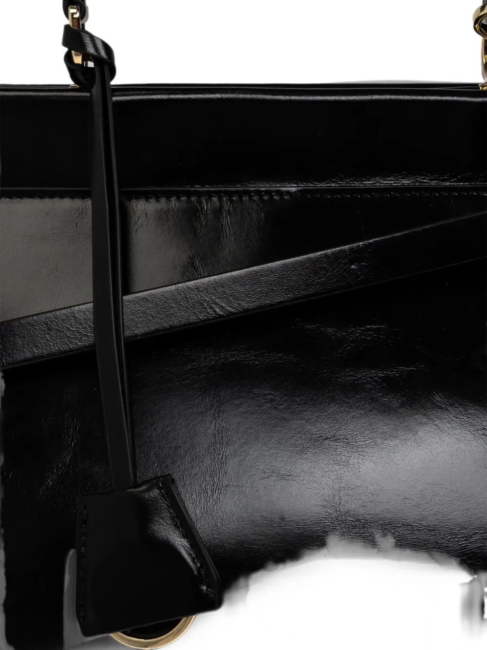 Victoria Beckham Sloane leren shopper Zwart