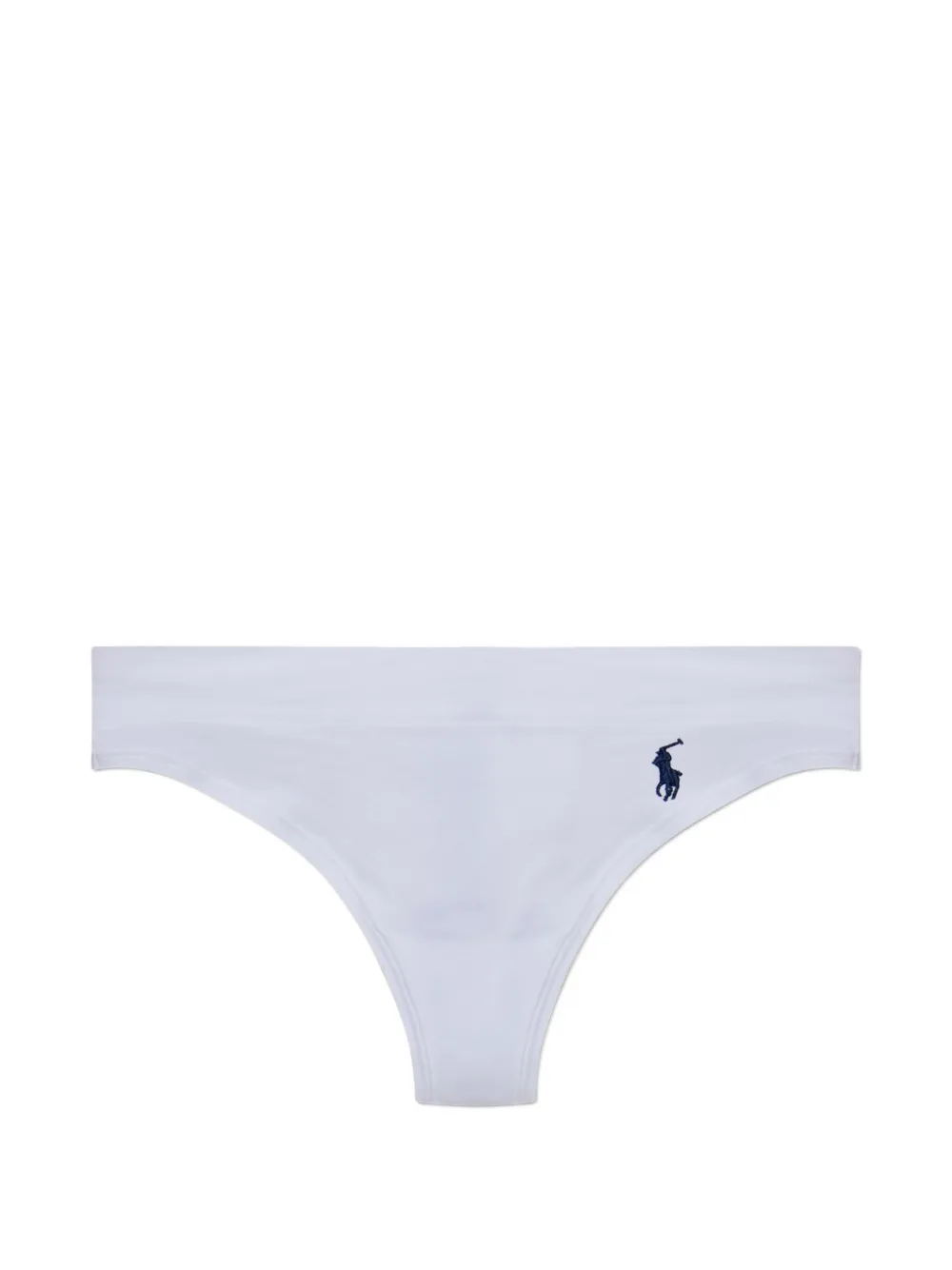 Polo Ralph Lauren Perizoma in cotone con logo ricamato - Bianco