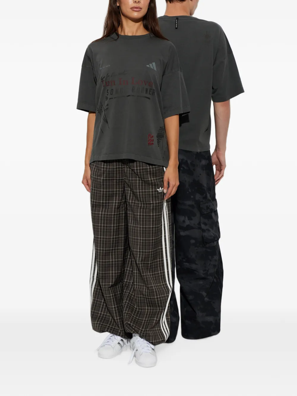adidas x Song For The Mute katoenen T-shirt met logo-print Grijs