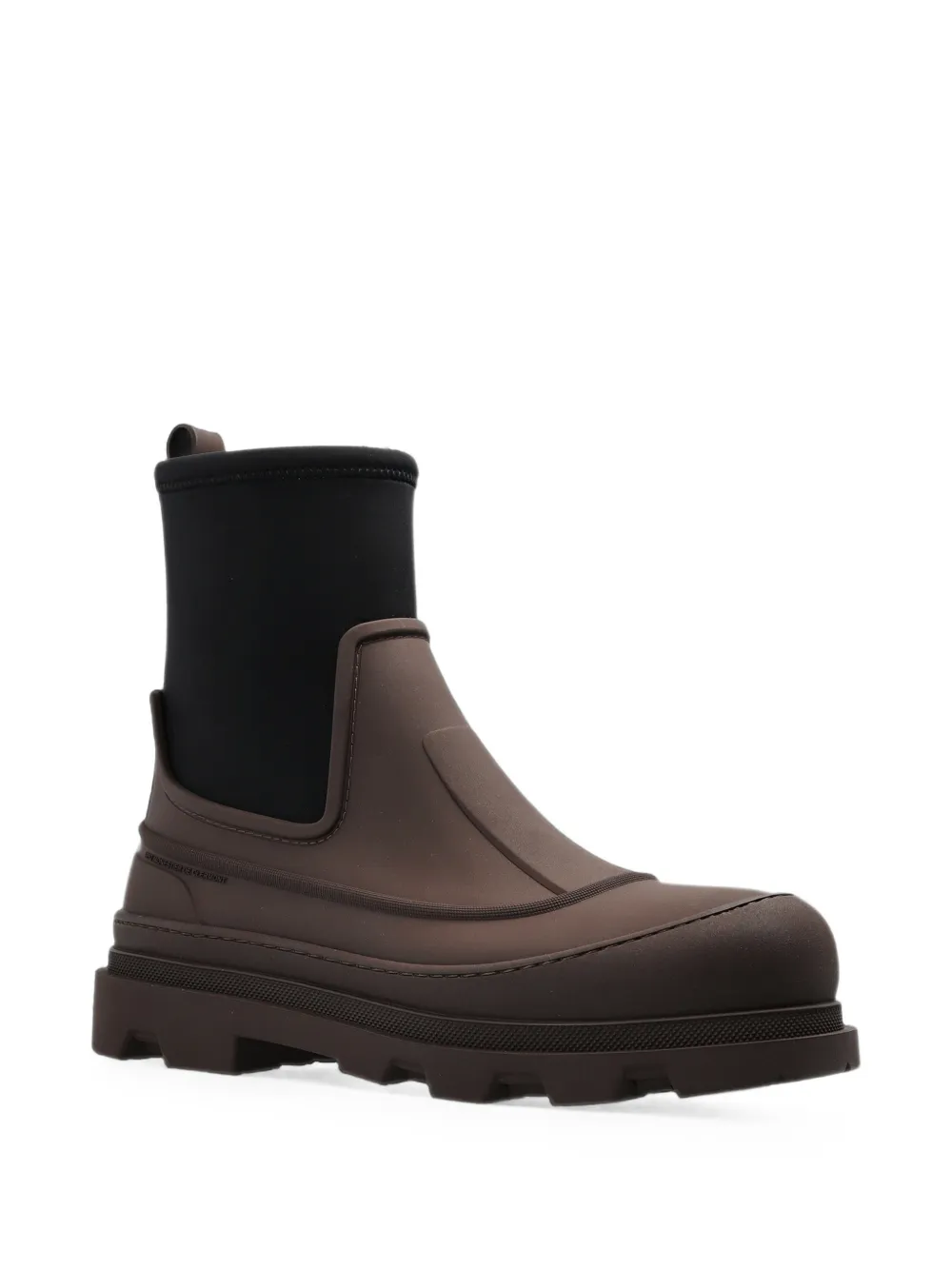 Moncler Vera Pulse embossed-logo Chelsea boots Bruin