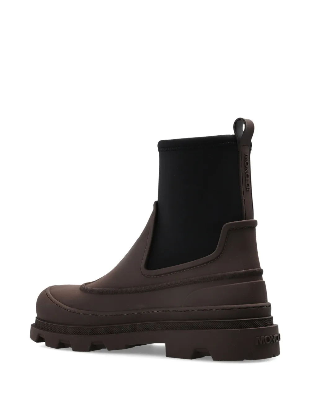 Moncler Vera Pulse embossed-logo Chelsea boots Bruin