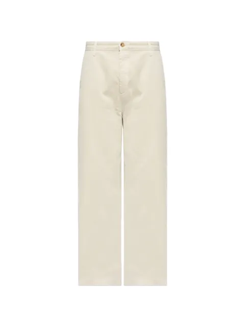 FRAME belt-loop straight-leg chino trousers