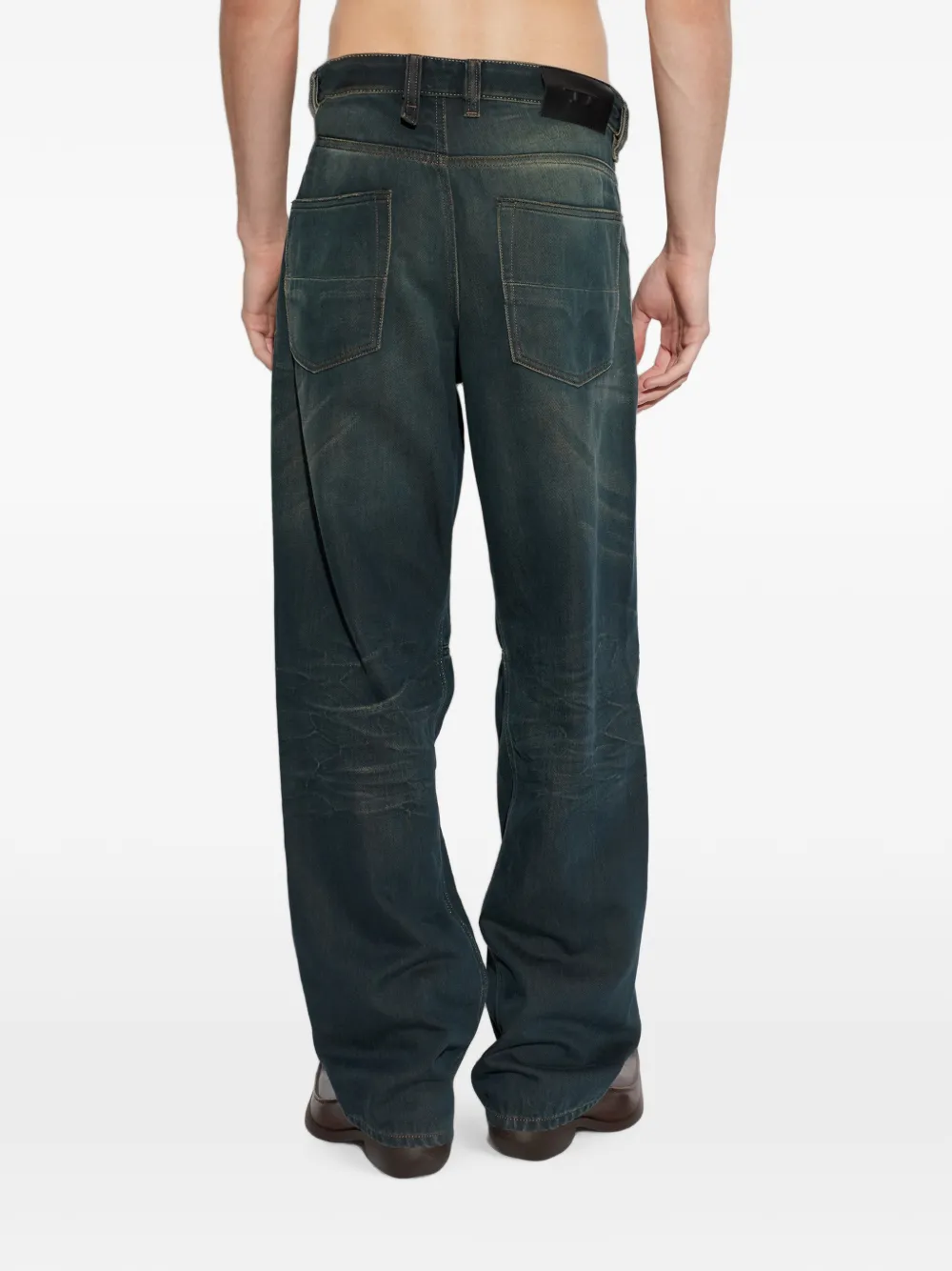 Diesel 2001 D-Macro-U jeans met vervaagd effect Blauw