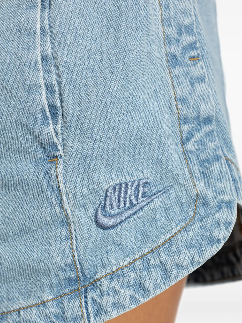 Nike Tempo mini-shorts met geborduurd logo Blauw