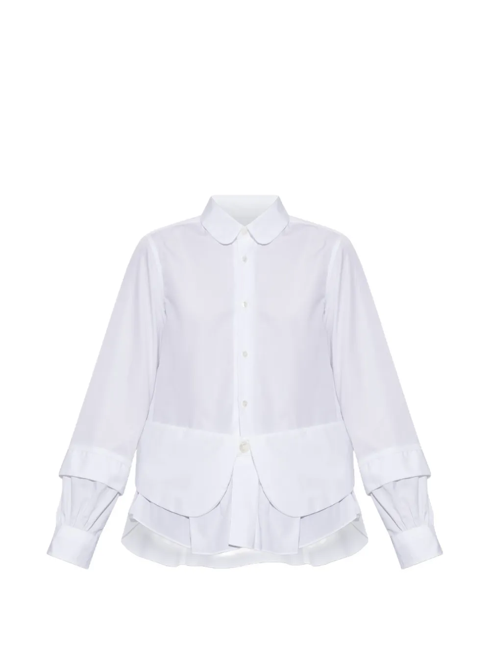 Noir Kei Ninomiya ruffled layered shirt · 44