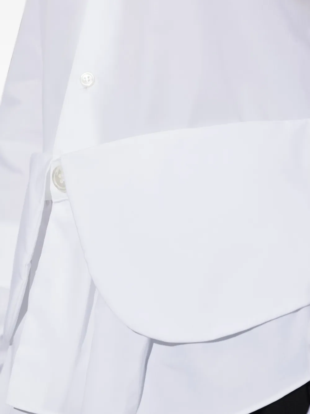 Noir Kei Ninomiya Gelaagde blouse met ruches Wit