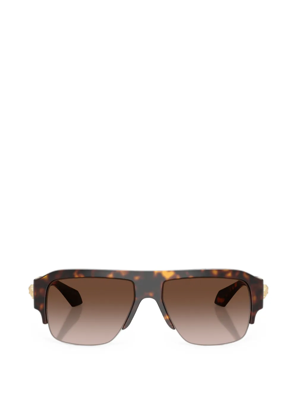 Versace Eyewear semi-rim pilot sunglasses