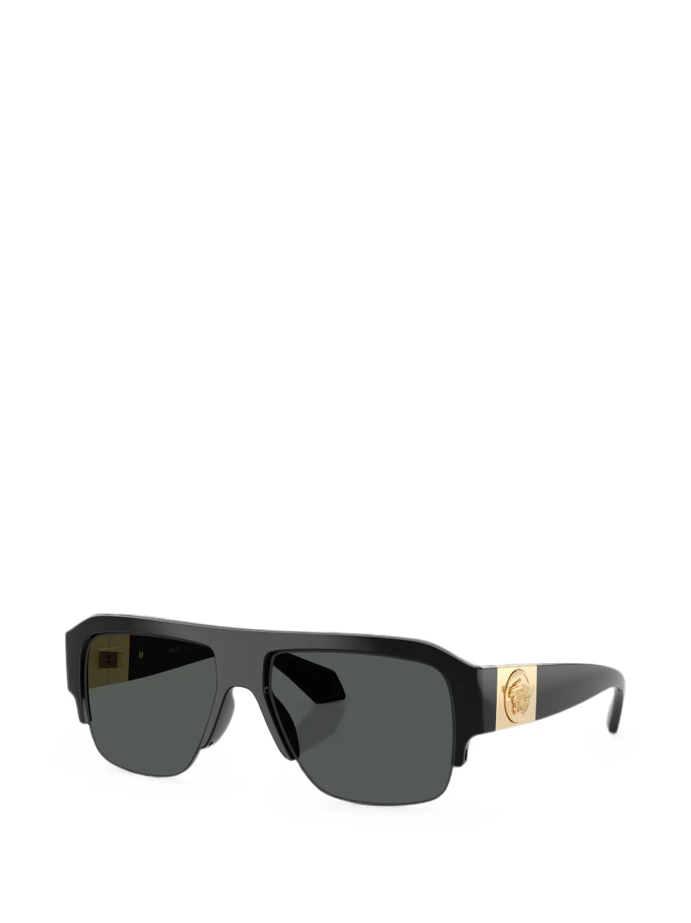 Versace Eyewear Zonnebril met pilotenmontuur en Medusa-plakkaat Zwart