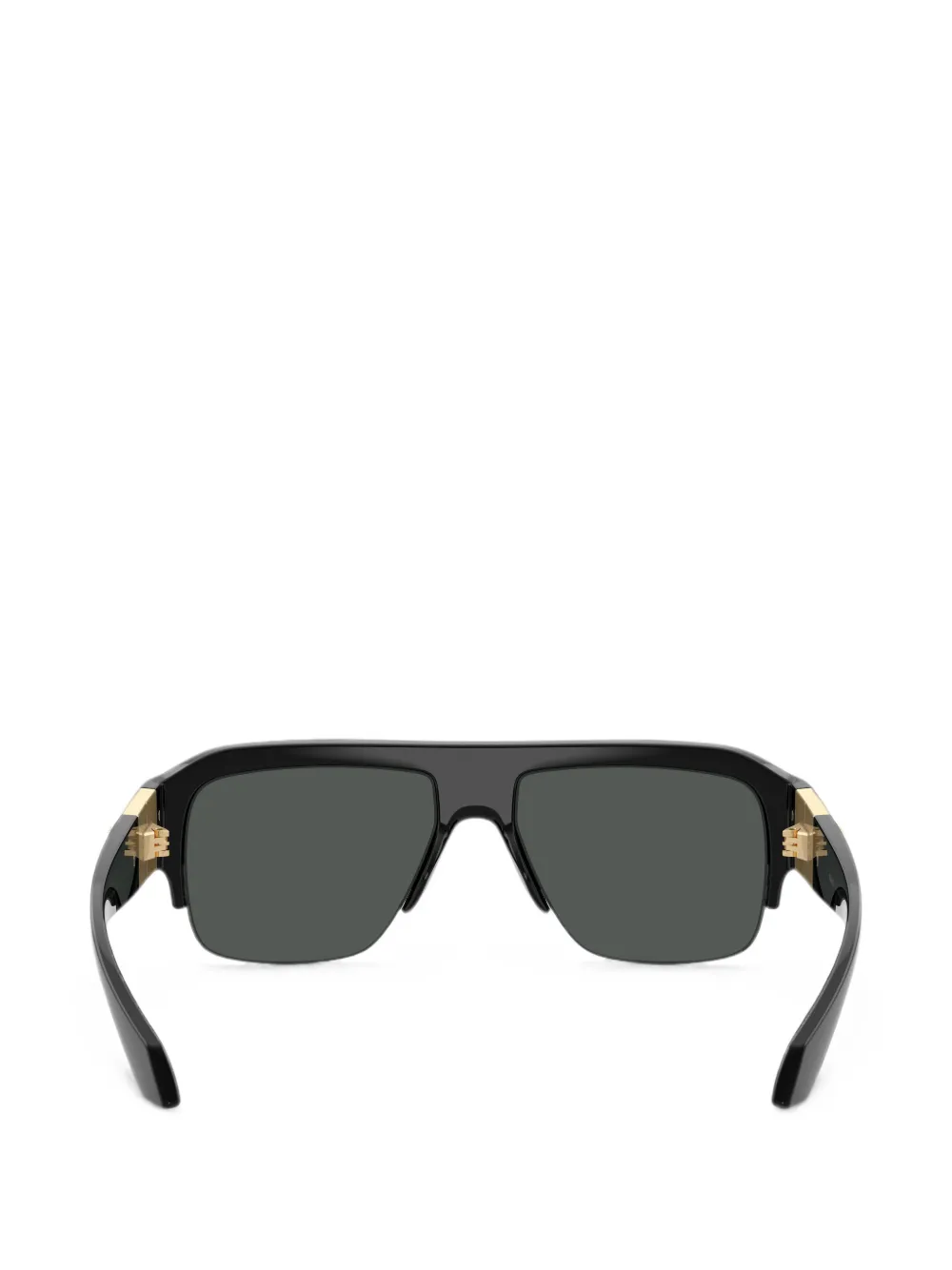 Versace Eyewear Zonnebril met pilotenmontuur en Medusa-plakkaat Zwart