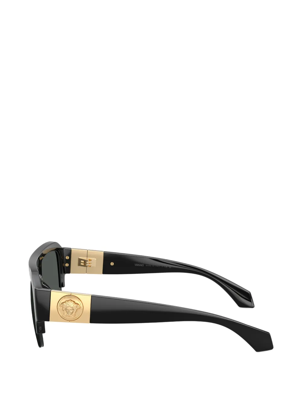 Versace Eyewear Zonnebril met pilotenmontuur en Medusa-plakkaat Zwart