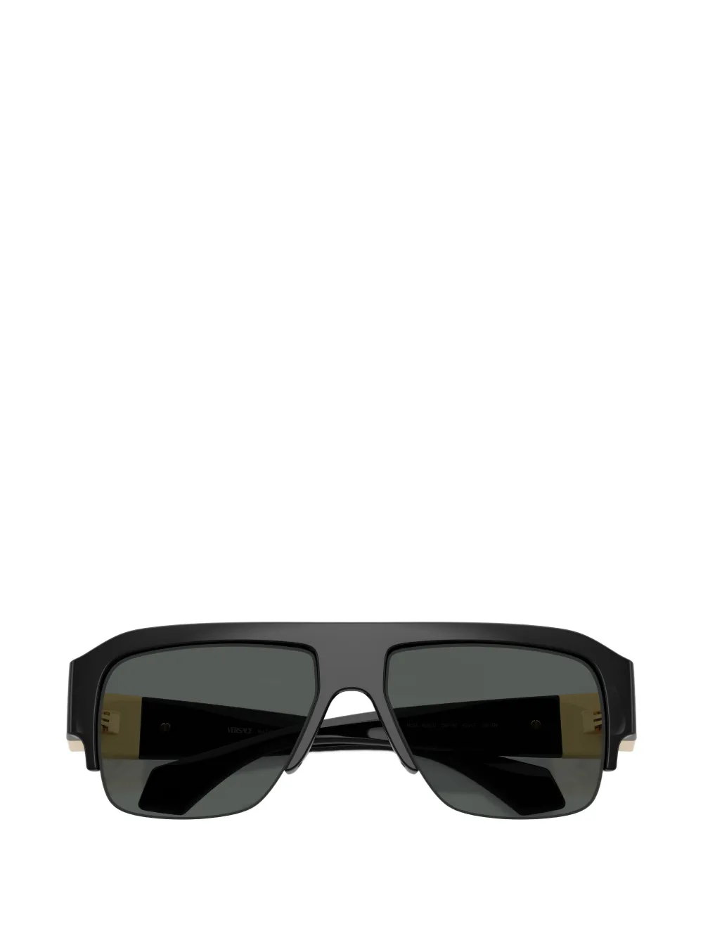Versace Eyewear Zonnebril met pilotenmontuur en Medusa-plakkaat Zwart