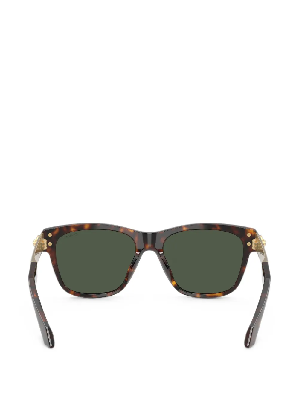 Versace Eyewear Zonnebril met Medusa plakkaat Bruin