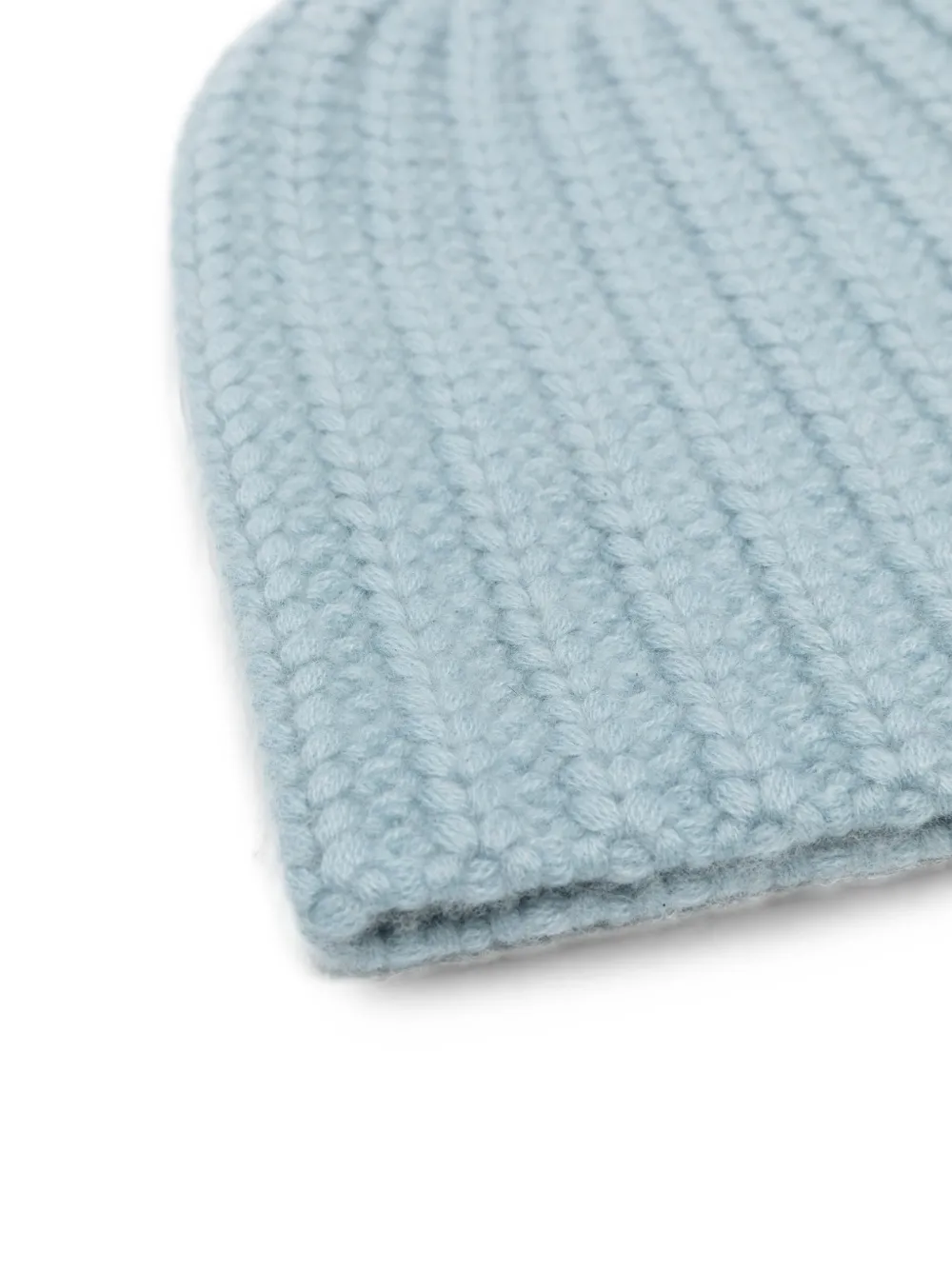 Liska Michaela geribbelde kasjmier muts Blauw