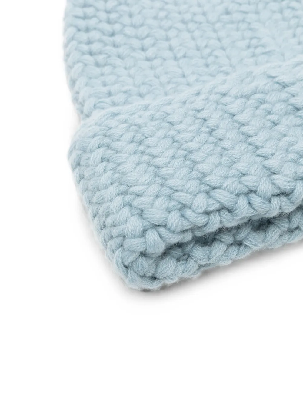 Liska Arala grofgebreide kasjmier muts Blauw
