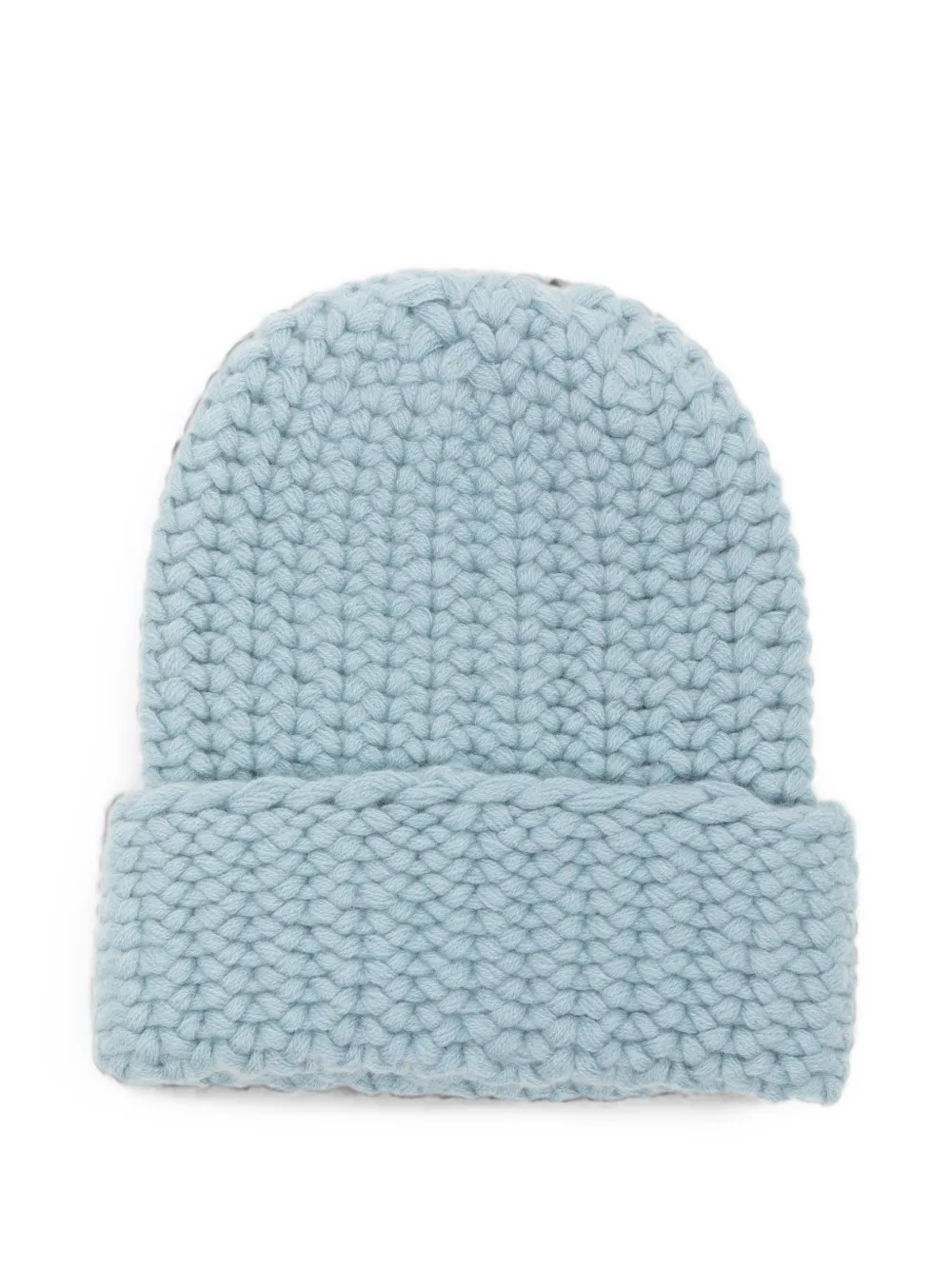 Liska Arala grofgebreide kasjmier muts Blauw