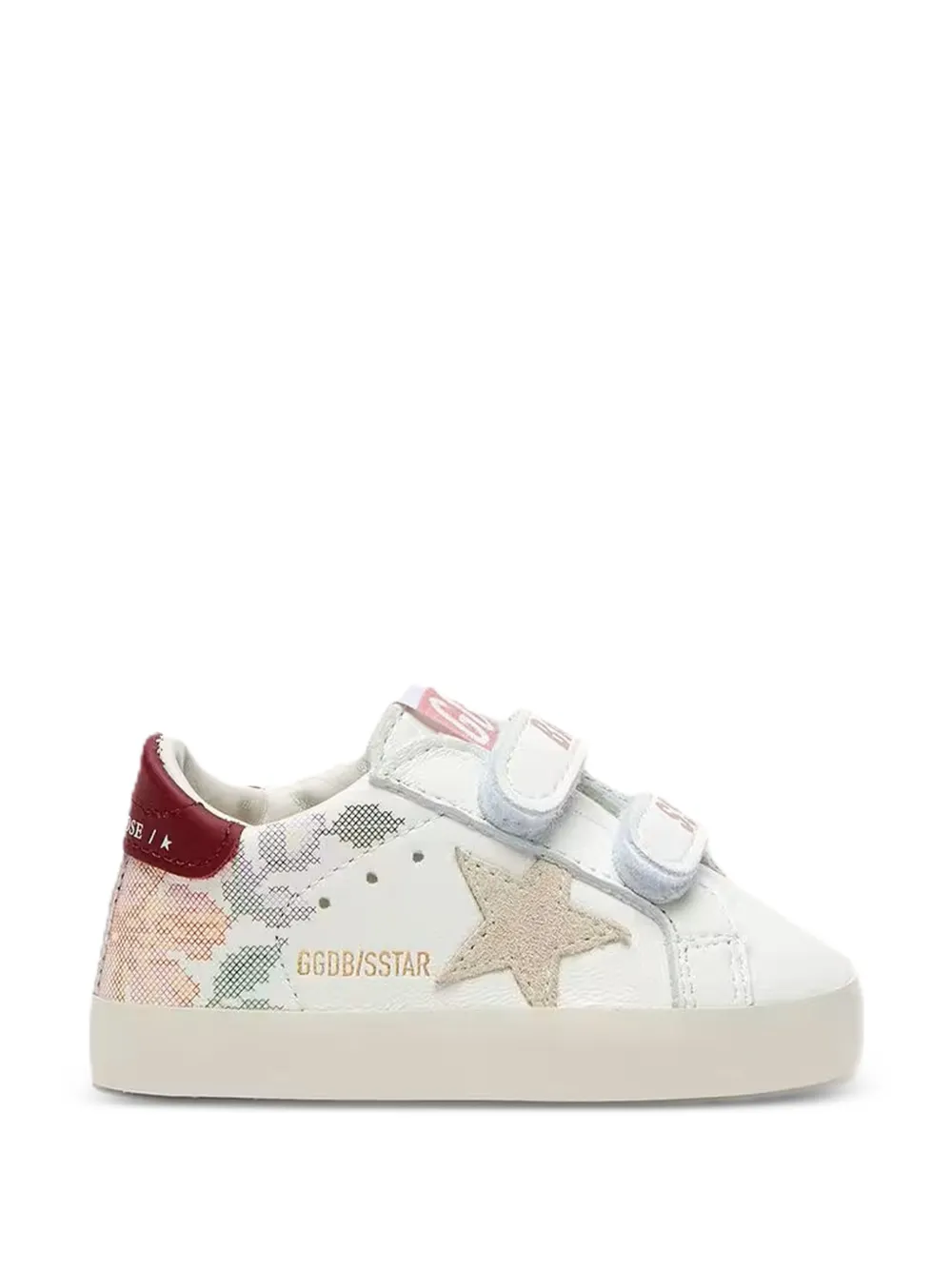 Golden Goose Kids Super-Star floral-print sneakers Wit