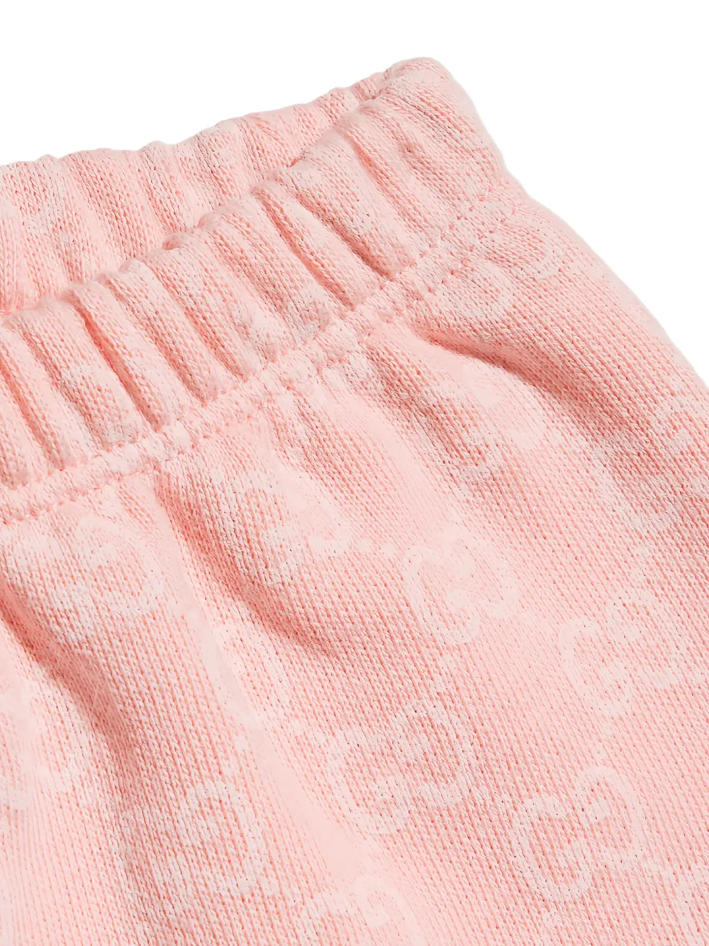 Gucci Kids GG monogram cotton trousers Roze
