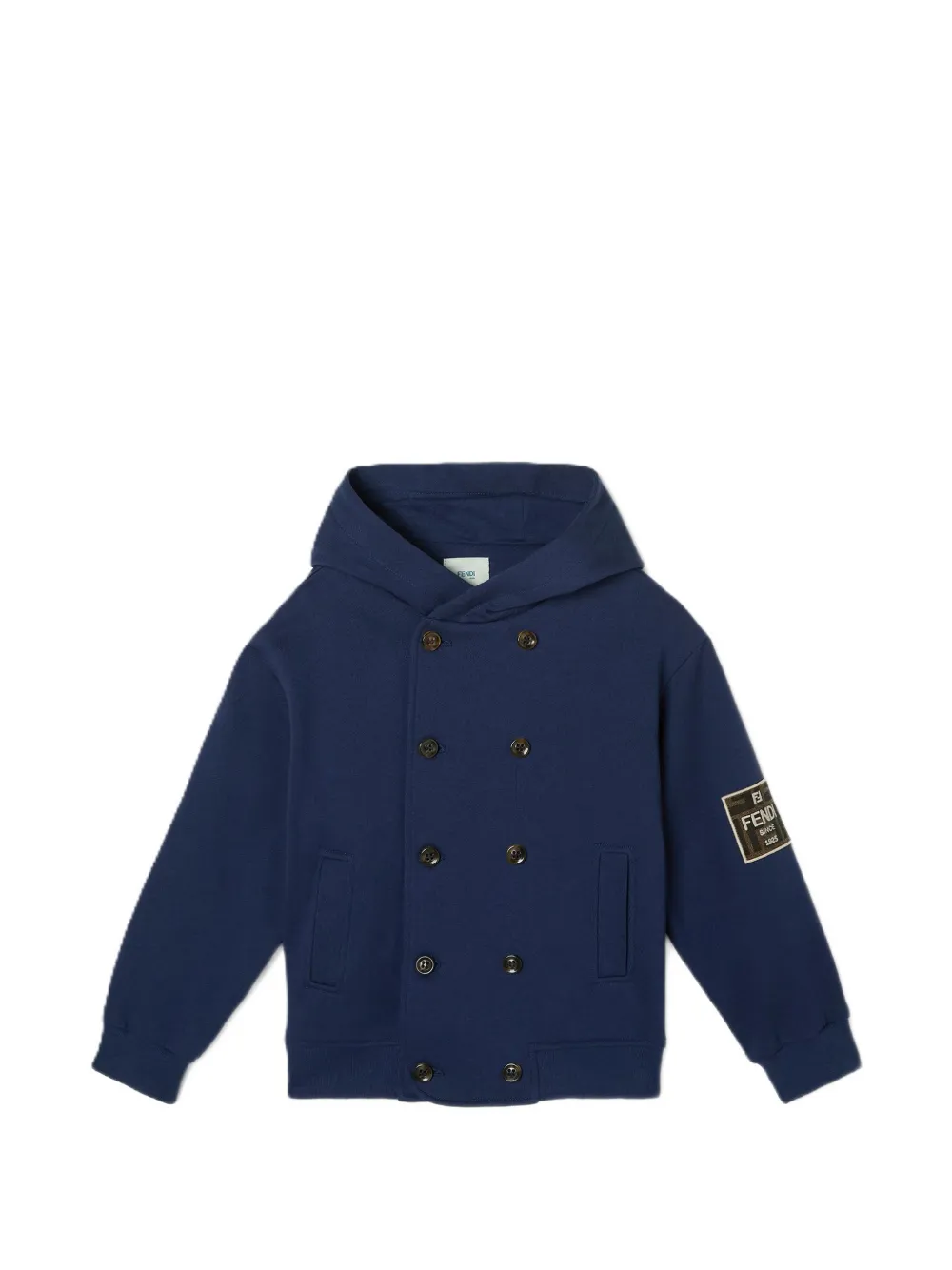 Fendi Kids Cabanjacke mit Kapuze - Blau