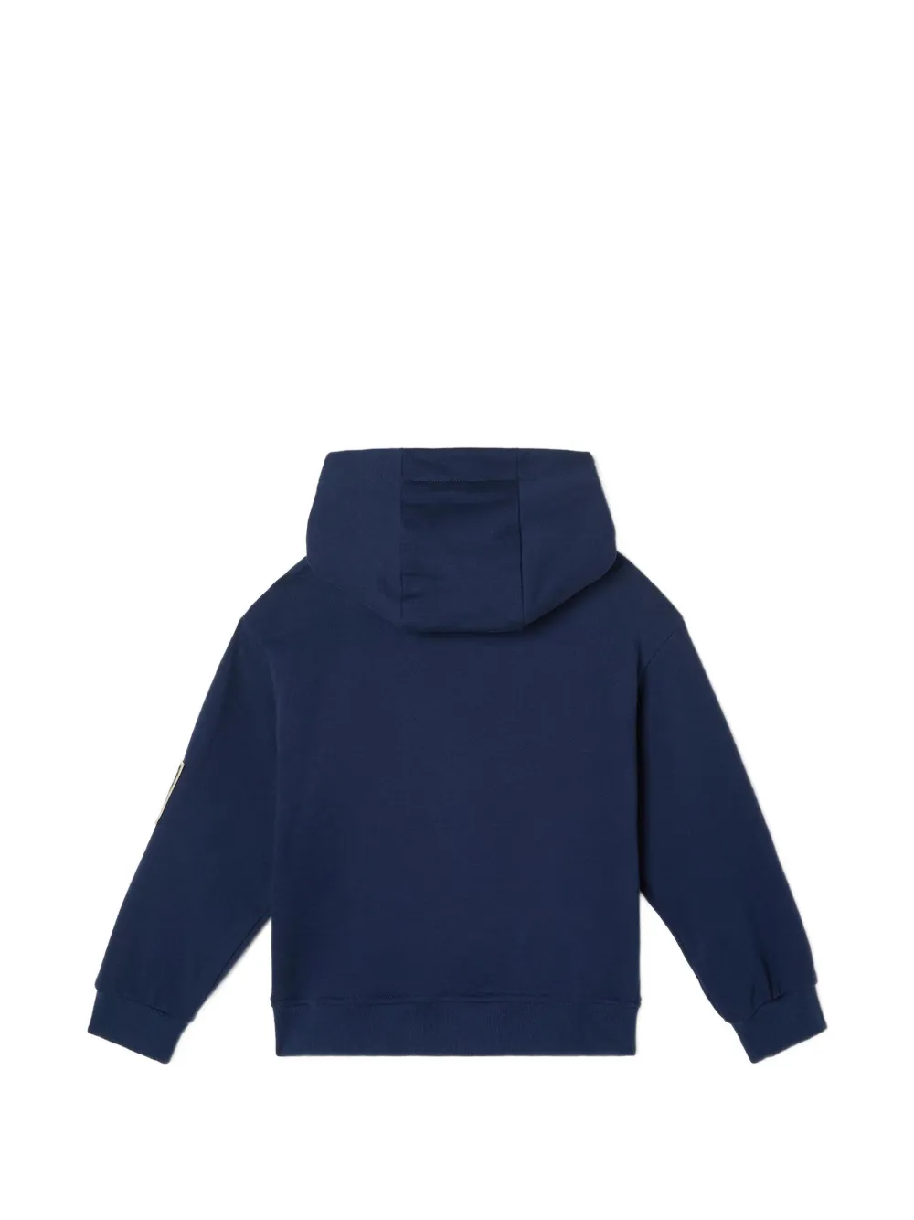Fendi Kids double-breasted hooded jacket Blauw