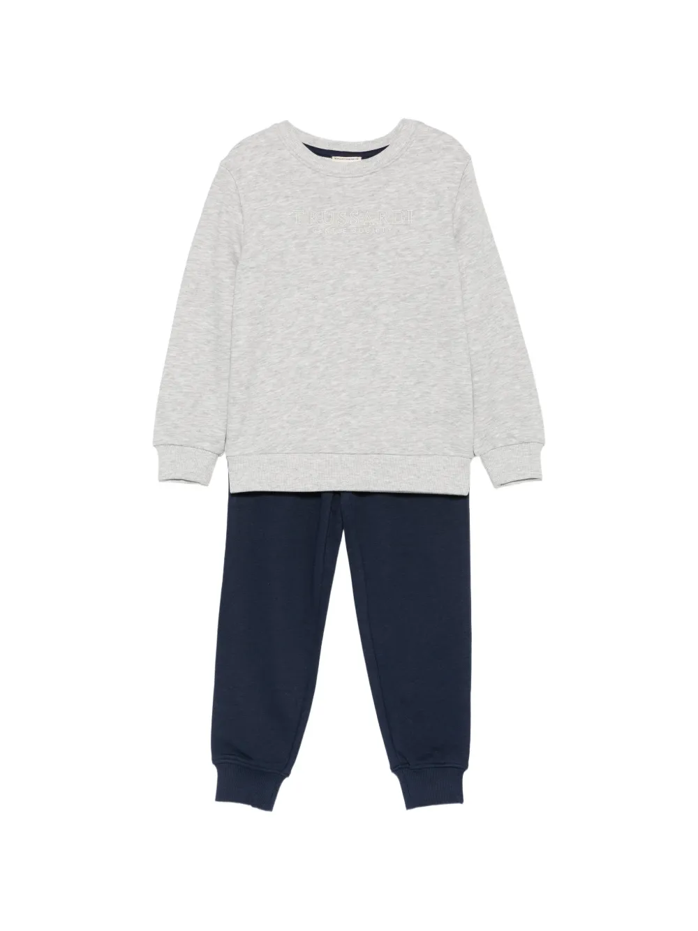 TRUSSARDI JUNIOR logo-print tracksuit - Grigio