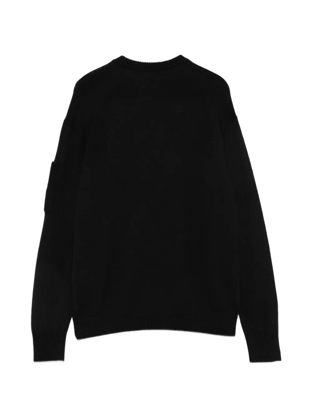 C.P. Company Kids Gebreide trui met Lens-detail Zwart