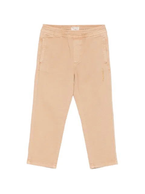 TRUSSARDI JUNIOR logo-embroidered elasticated-waist trousers