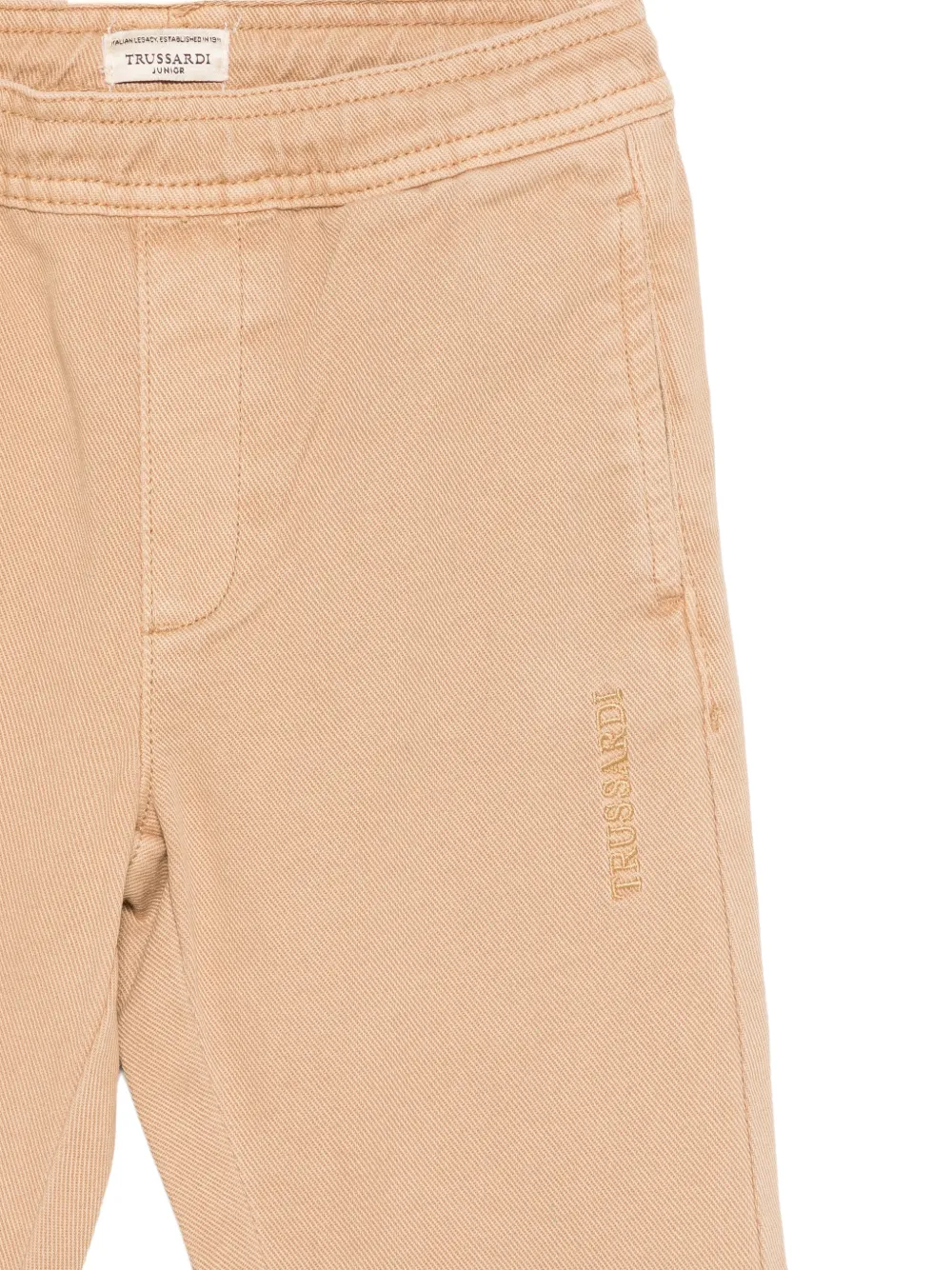 TRUSSARDI JUNIOR Jeans met elastische taille Beige