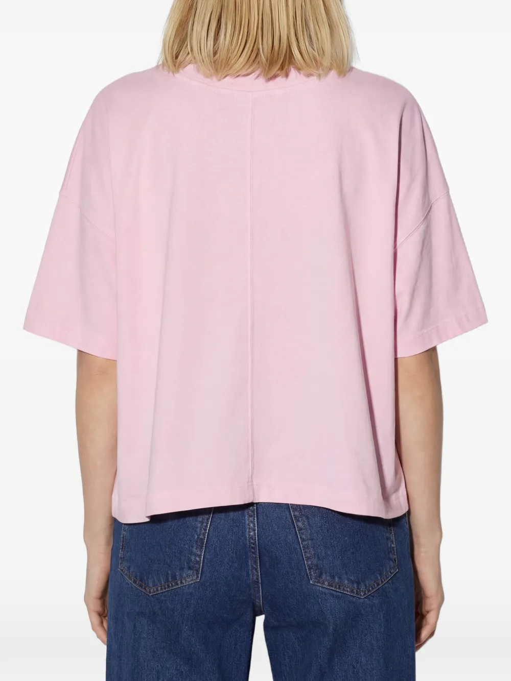 American Vintage Gixy T-shirt met logoprint Roze