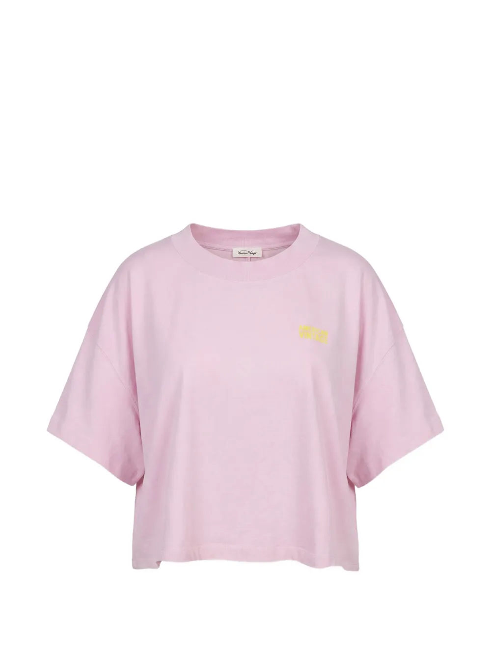American Vintage Gixy T-shirt met logoprint Roze