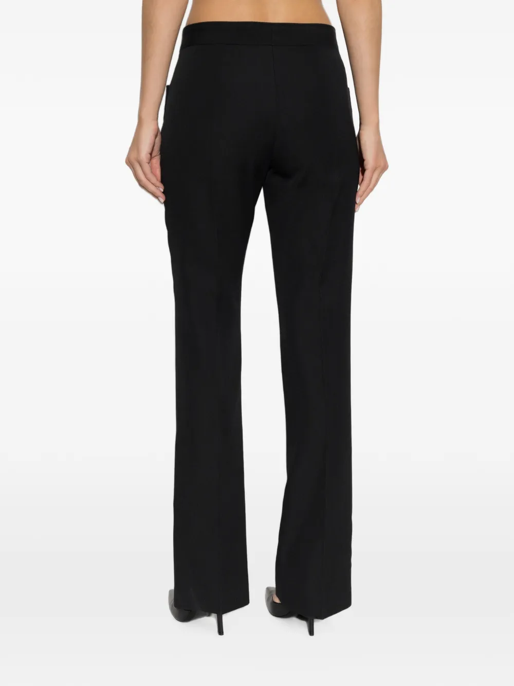 Balmain Broek met ceintuur Zwart