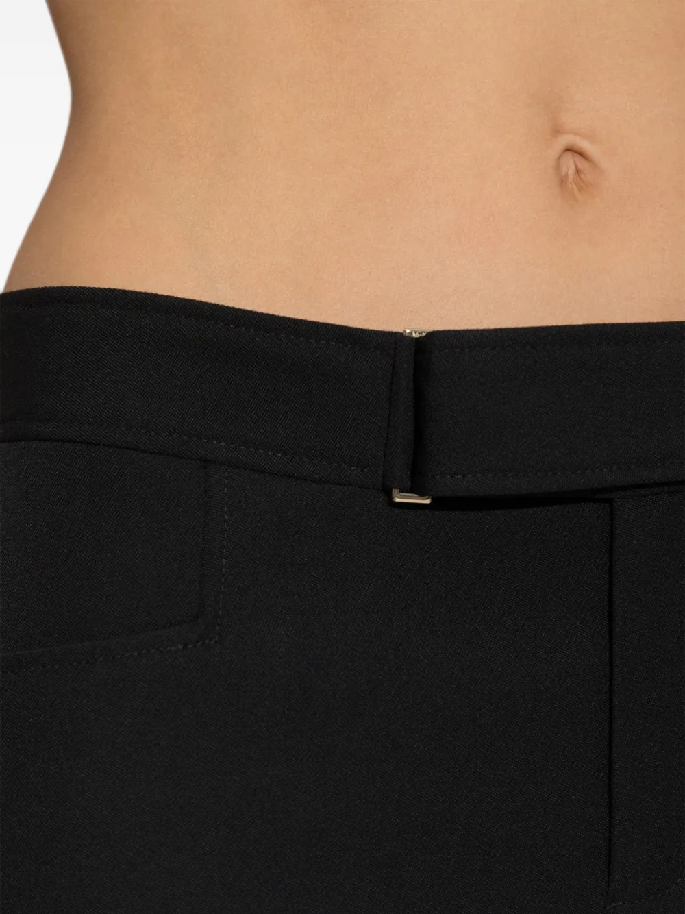 Balmain Broek met ceintuur Zwart
