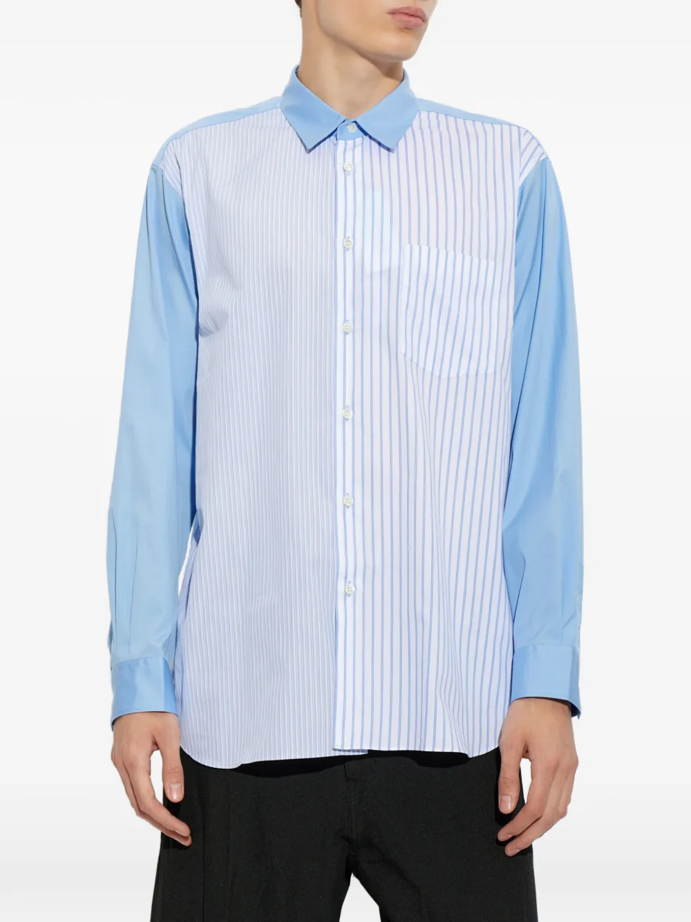 Comme Des Garçons Shirt Gestreept overhemd Blauw