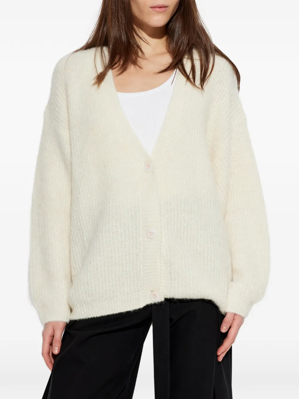 American Vintage Vest met V-hals Beige