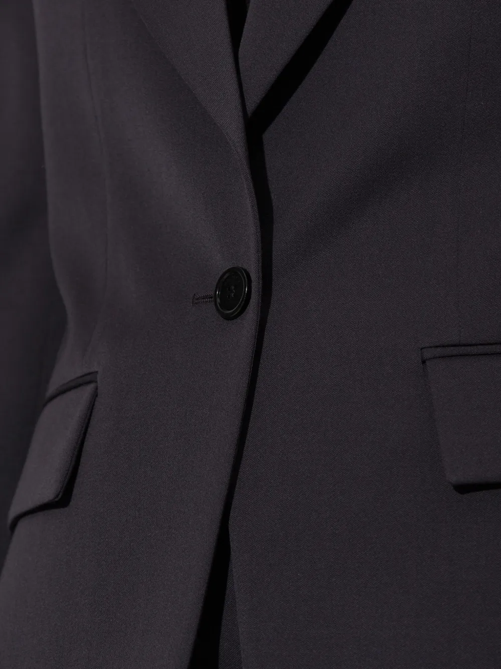 Balmain Wollen blazer met enkele rij knopen Grijs