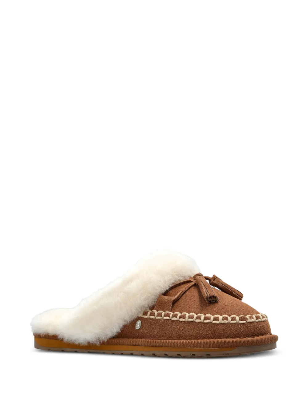 EMU AUSTRALIA Tahnee tassel-detail shearling-trim slippers Bruin