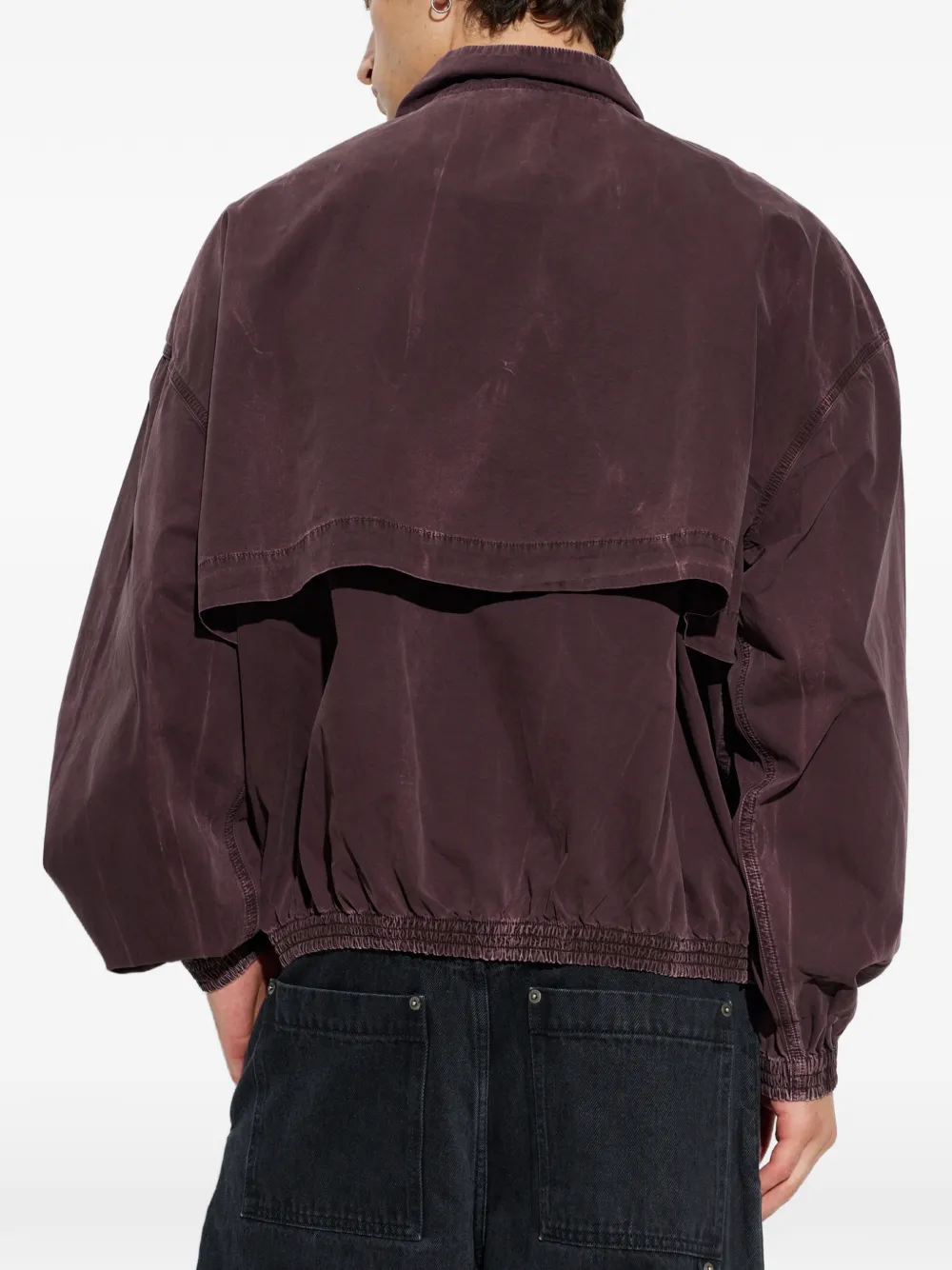 AGOLDE Marshall Zip-up Jacket in Red, view 4