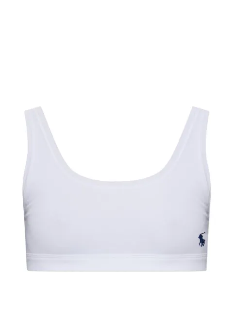 Polo Ralph Lauren logo-embroidered scoop-neck bra