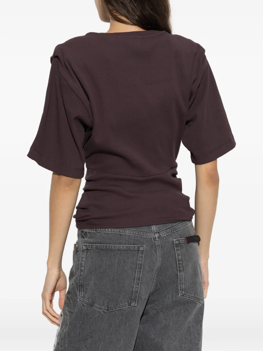 Gestuz GZbetty T-shirt met gedraaid detail Paars