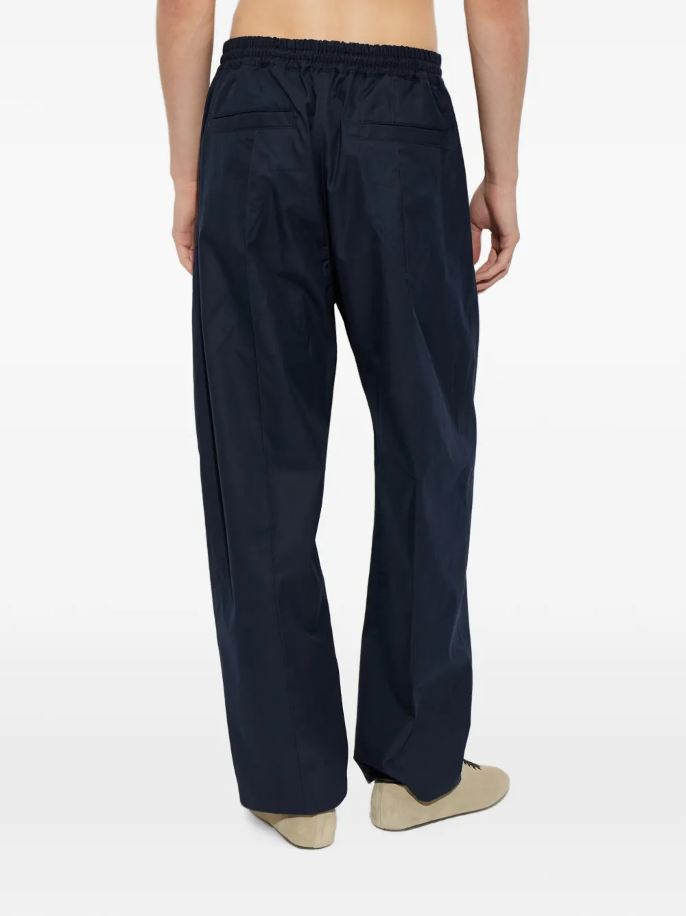 Comme des Garçons Homme Plus Straight broek met trekkoord Blauw