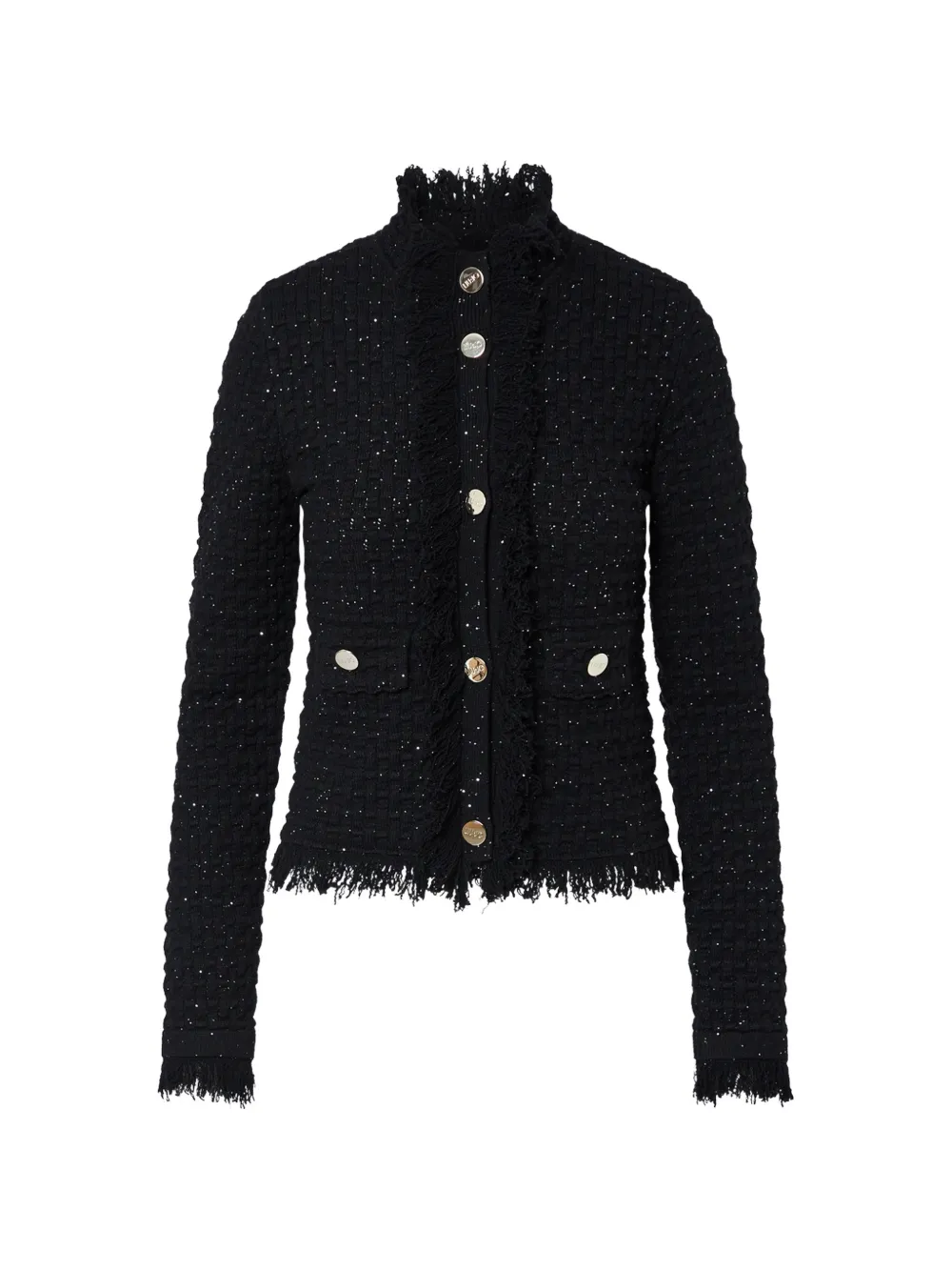 LIU JO jacket with frayed details